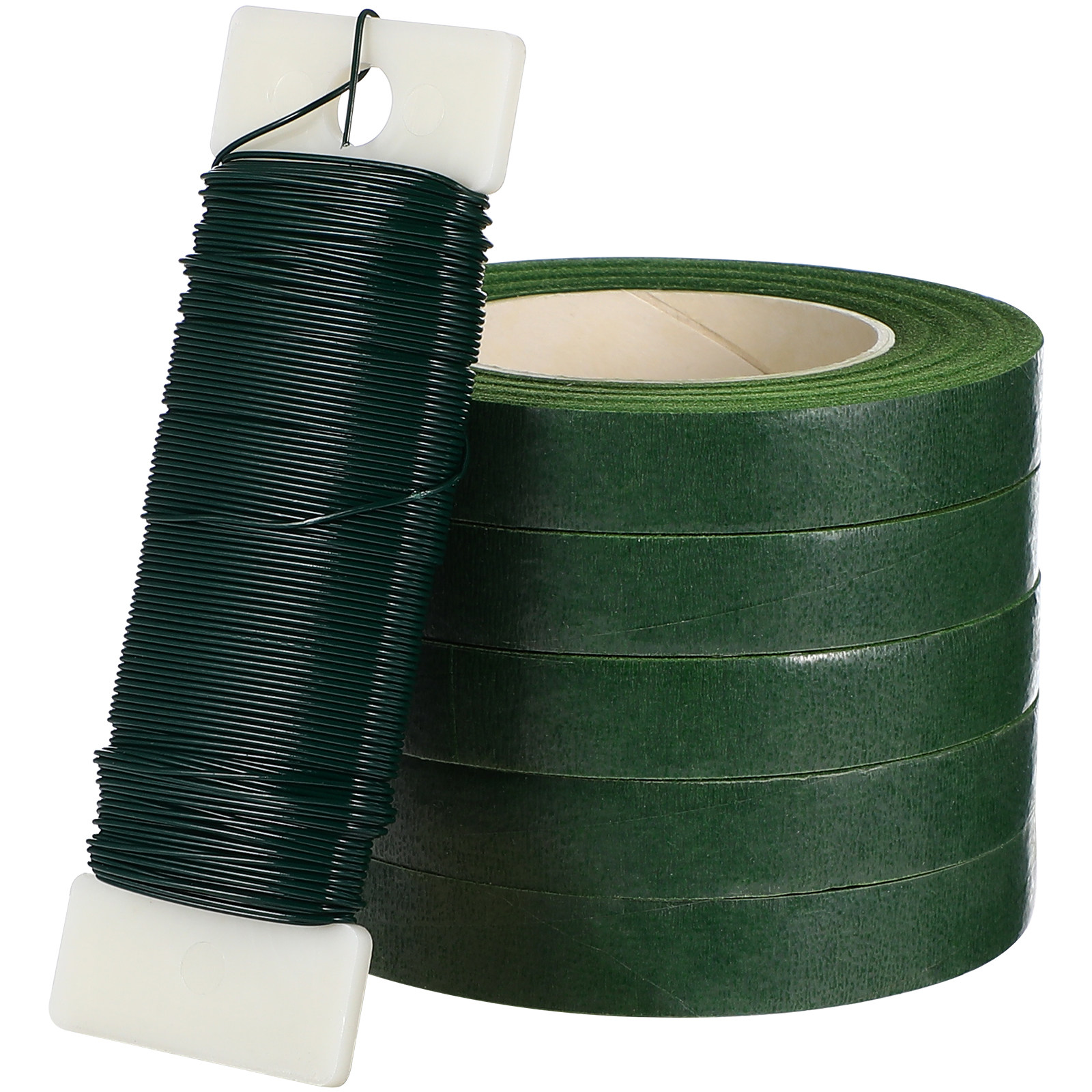 Florist Wreath Supply - 1Set Florist Wire Green Floral Tape