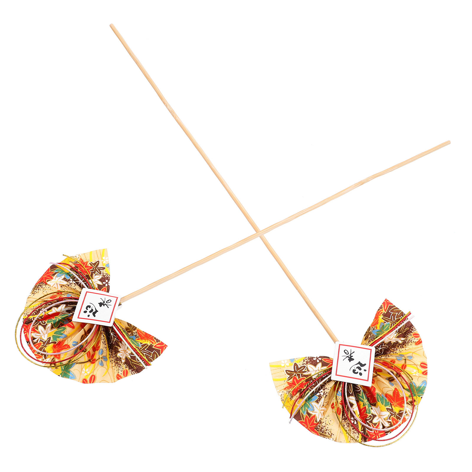 Floral Picks Wood - 2Pcs Japanese Style Flower Arrangement Picks