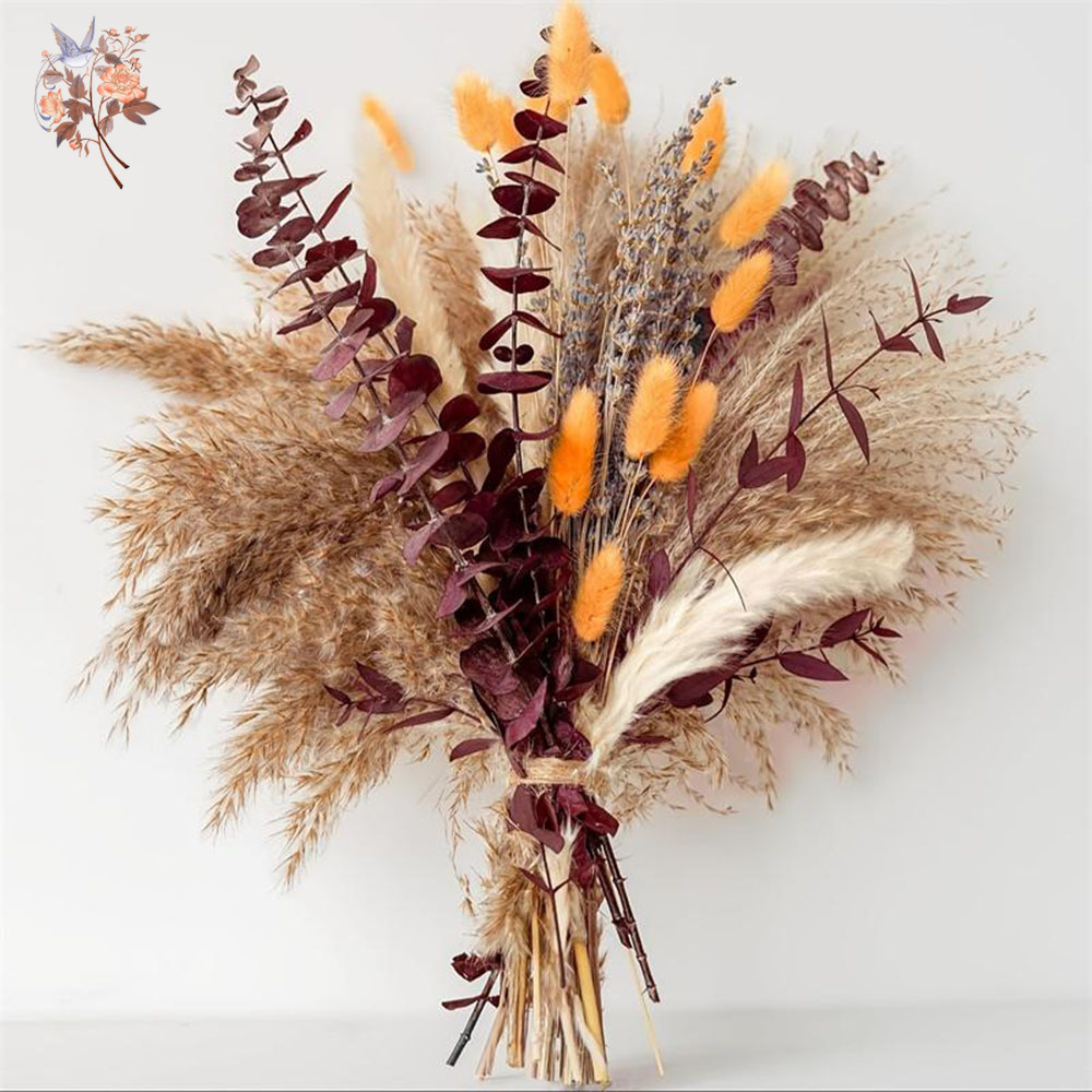 75PCS Dried Pampas Eucalyptus  – обзор и цена Dried Flower Bunch
