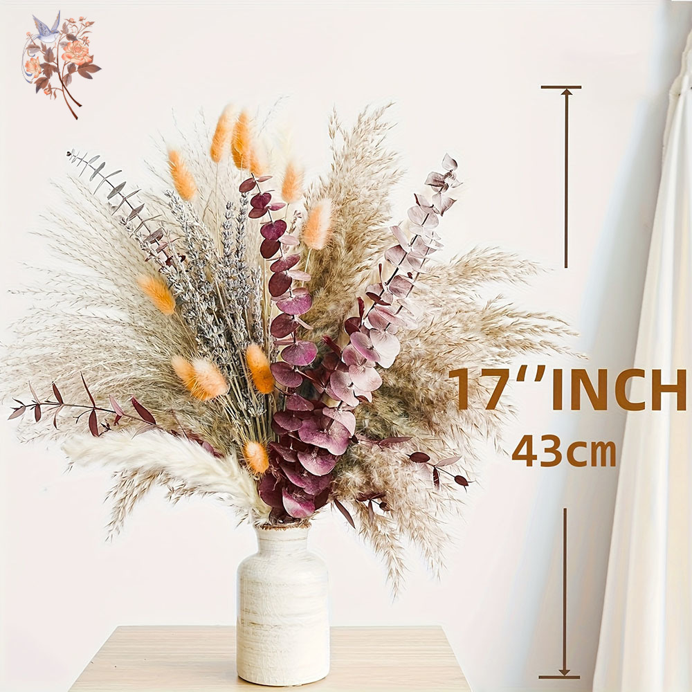 75PCS Dried Pampas Eucalyptus  – обзор и цена Dried Flower Bunch