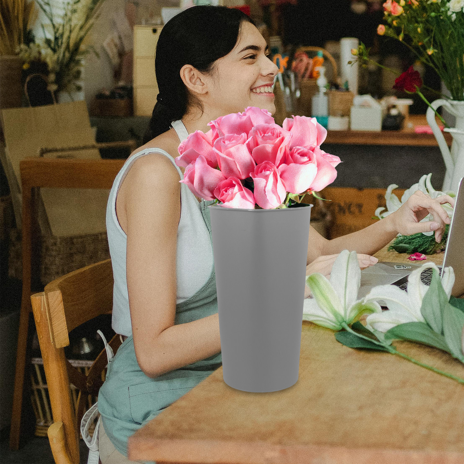 Creative Triangular Bucket Tal – обзор и цена Florist Supply Shop
