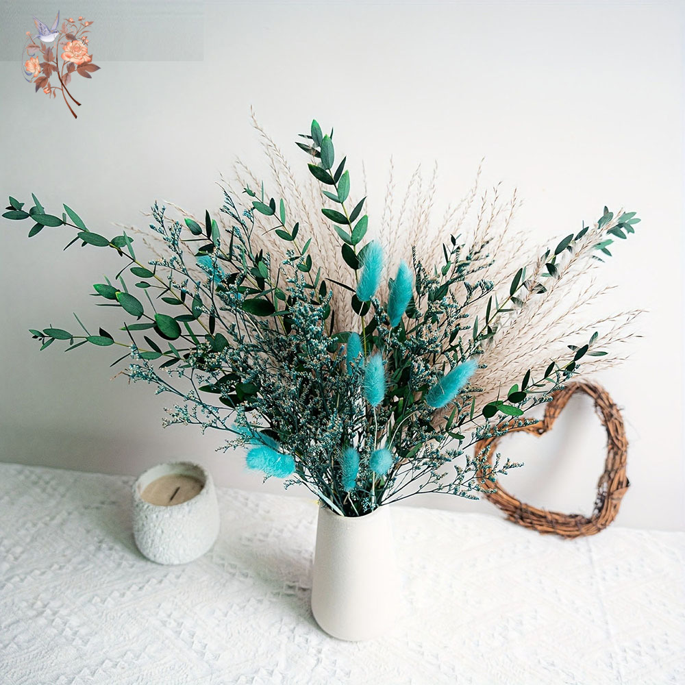 Blue Natural Dried Flowers Pam – обзор и цена Dried Flower Bunch