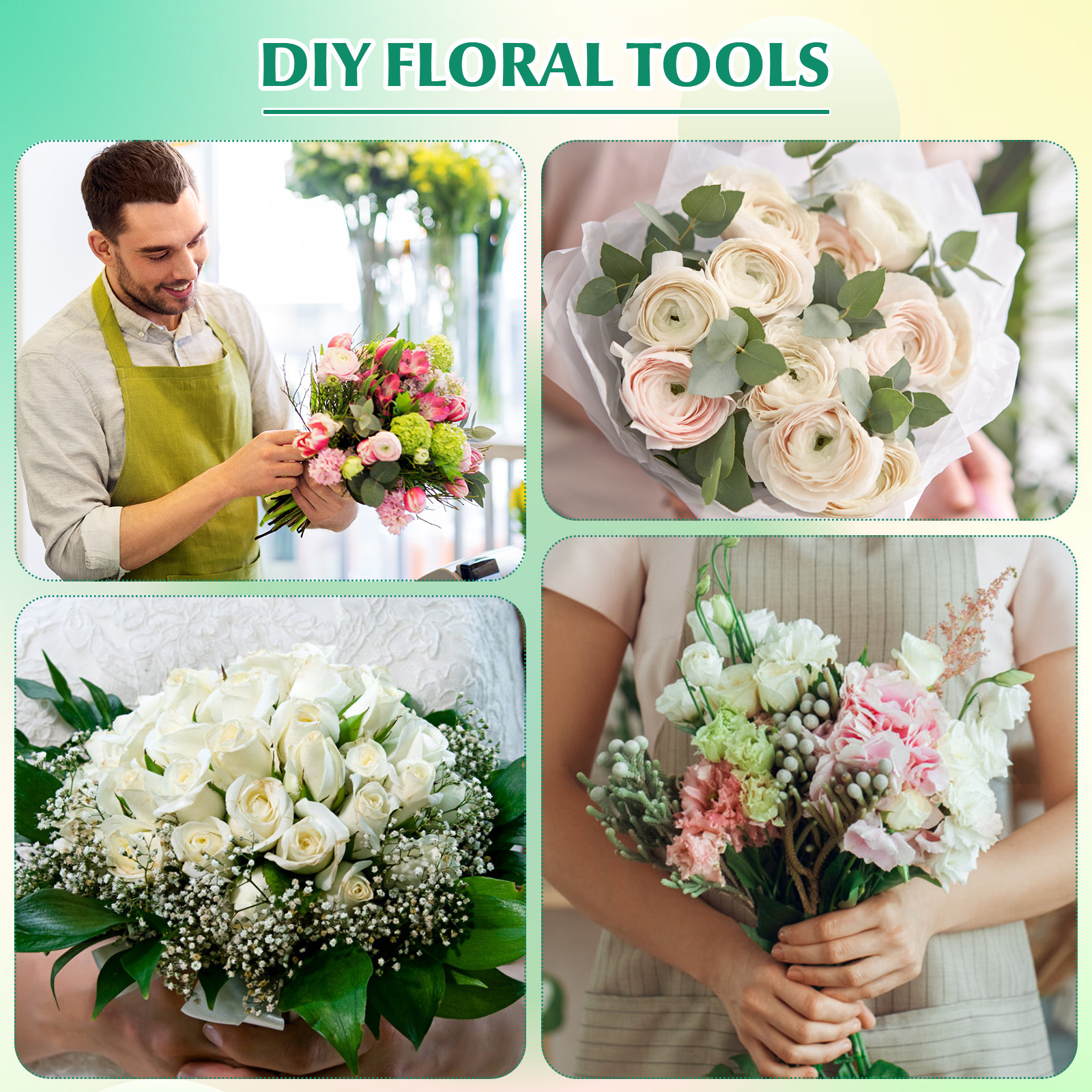 1Set Flower Arranging Supplies – обзор и цена Wire Stem Florist