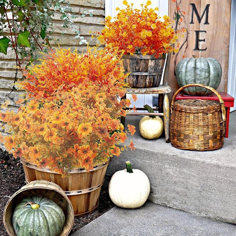 1Pcs Bundle Artificial Fall Fl – обзор и цена Dried Flower Bunch