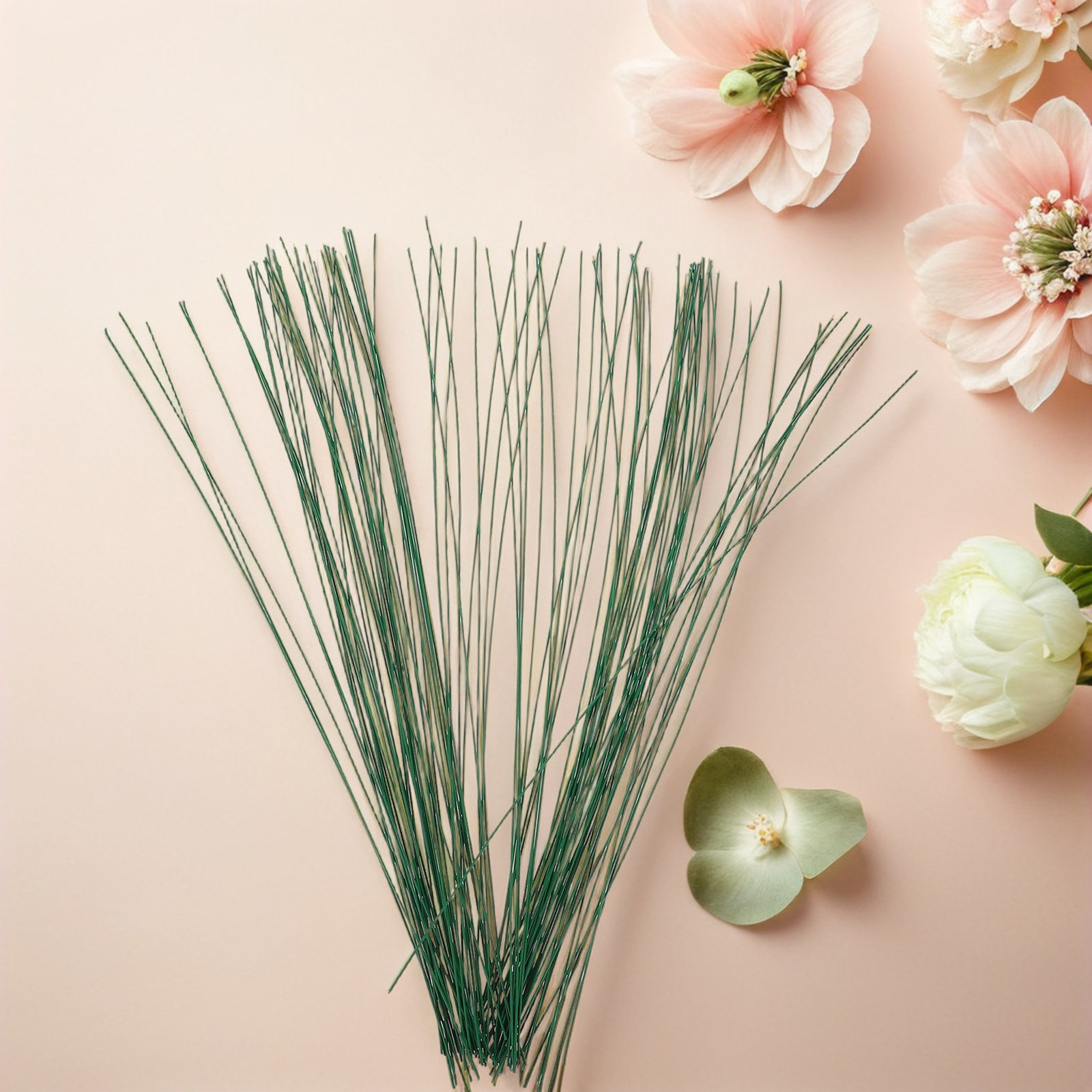 100Pcs Floral Stem Wire Green  – обзор и цена Wire Stem Florist