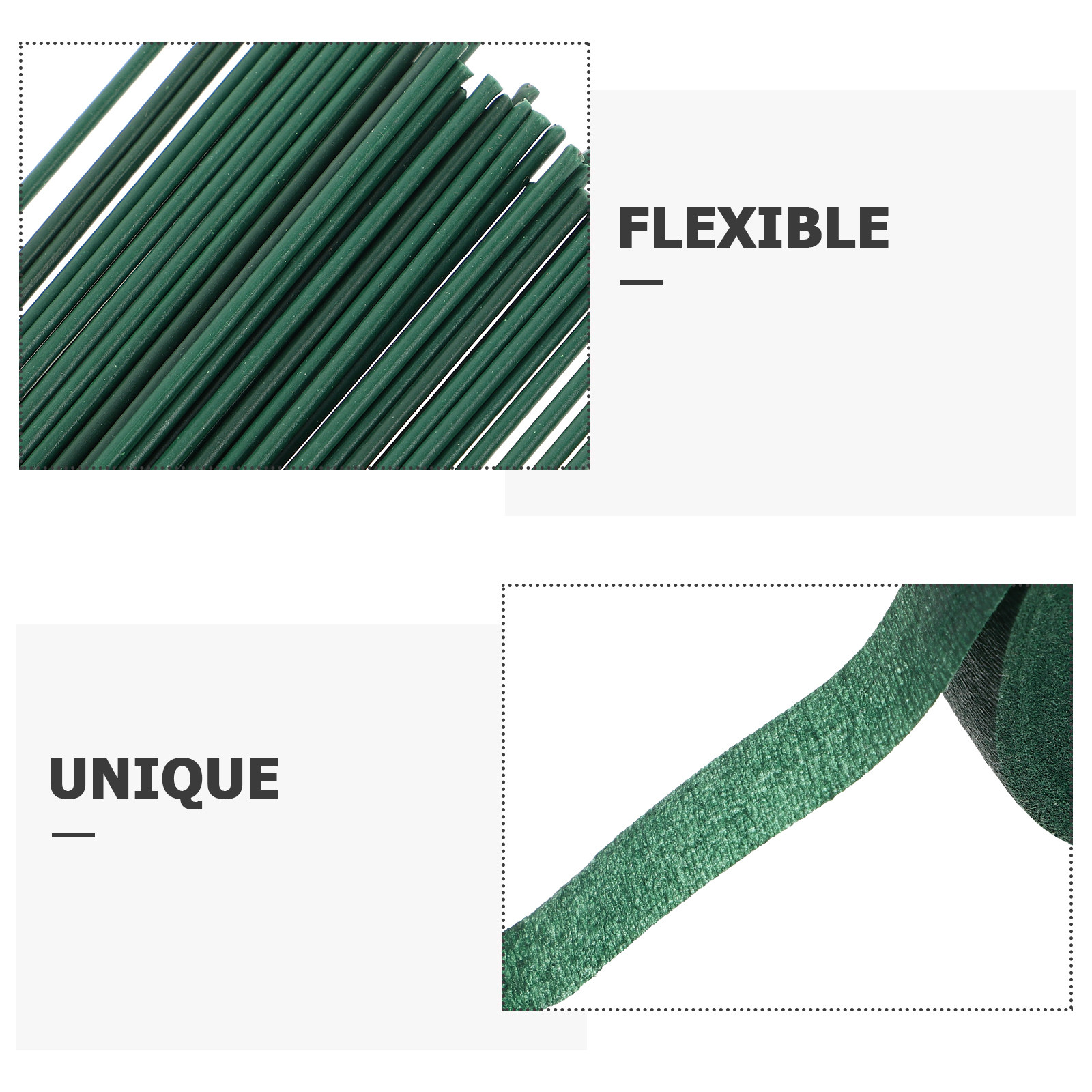1Set Florist Tape Green and Fl – обзор и цена Wire Stem Florist