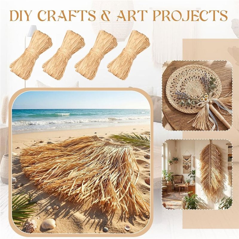 AB41-Natural Raffia Straw For  – обзор и цена Natural Florist Supply