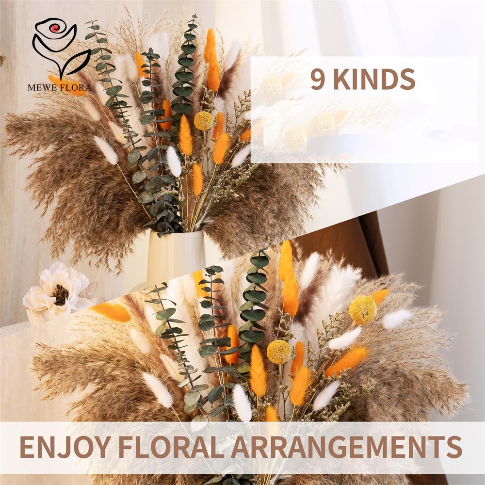 65Pcs Orange Pampas Grass Bouq – обзор и цена Dried Flower Bunch