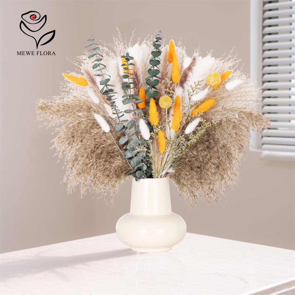 65Pcs Orange Pampas Grass Bouq – обзор и цена Dried Flower Bunch