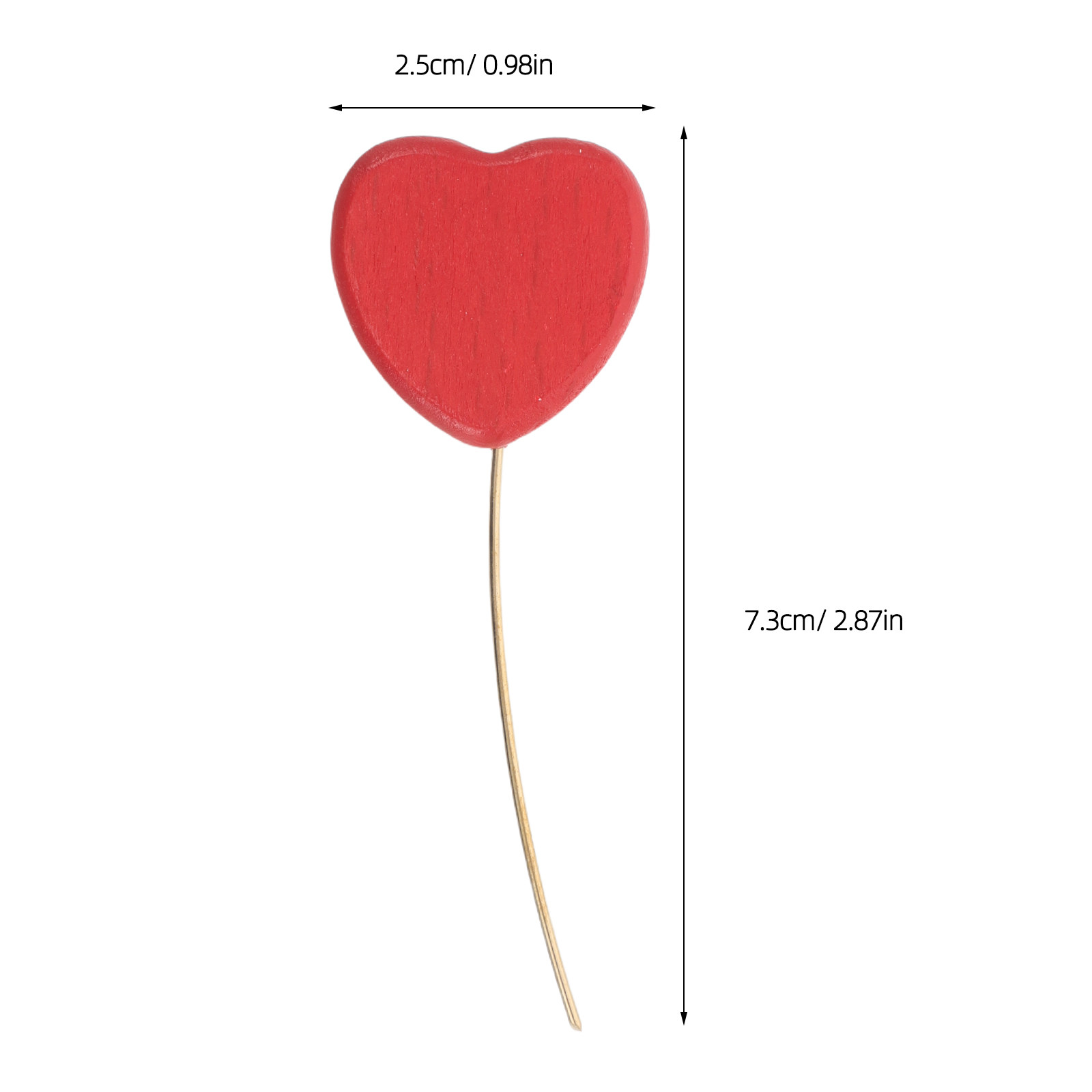 6Pcs Wooden Heart Picks Heart  – обзор и цена Floral Picks Wood