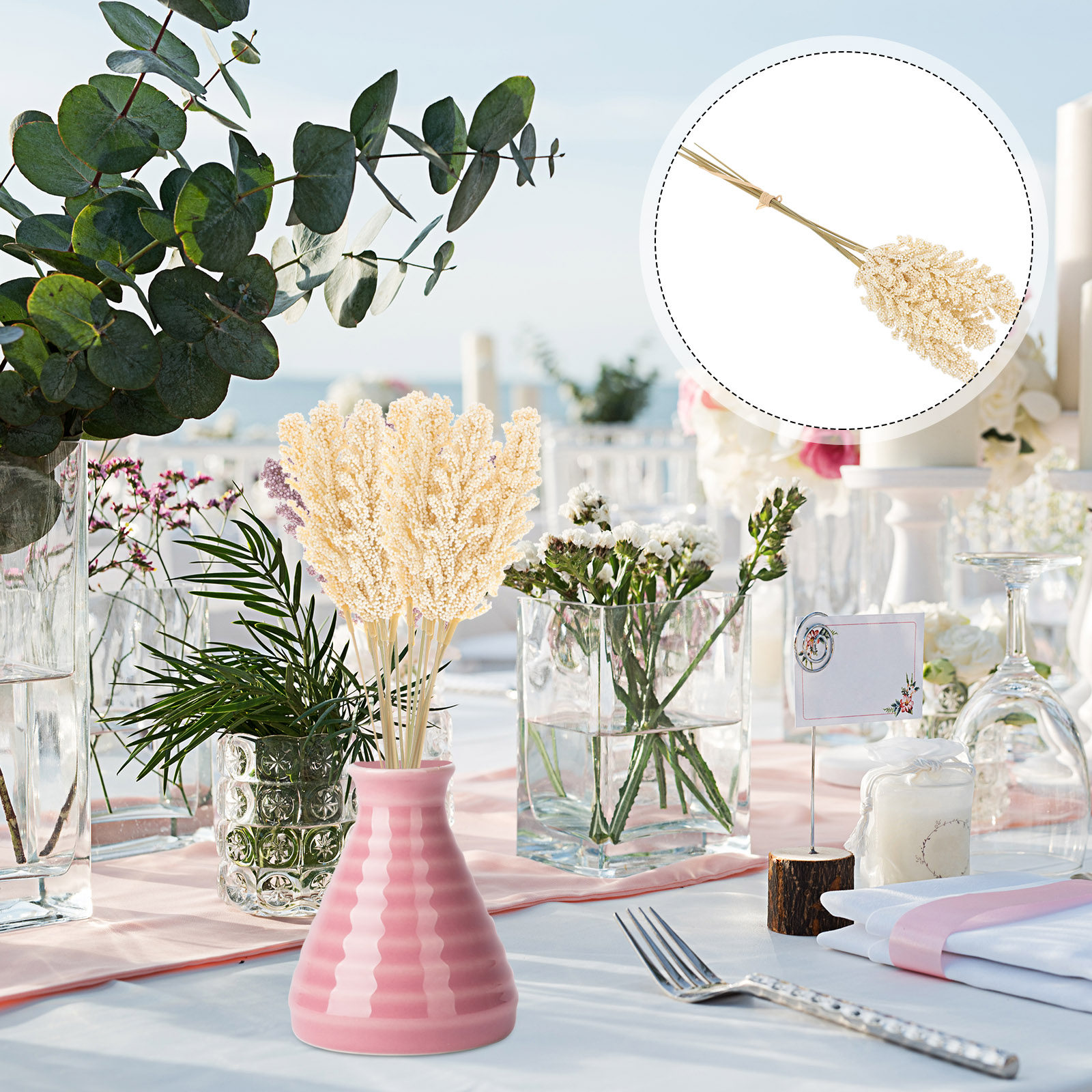 2 Bunches Artificial Wheat Ste – обзор и цена Dried Flower Bunch
