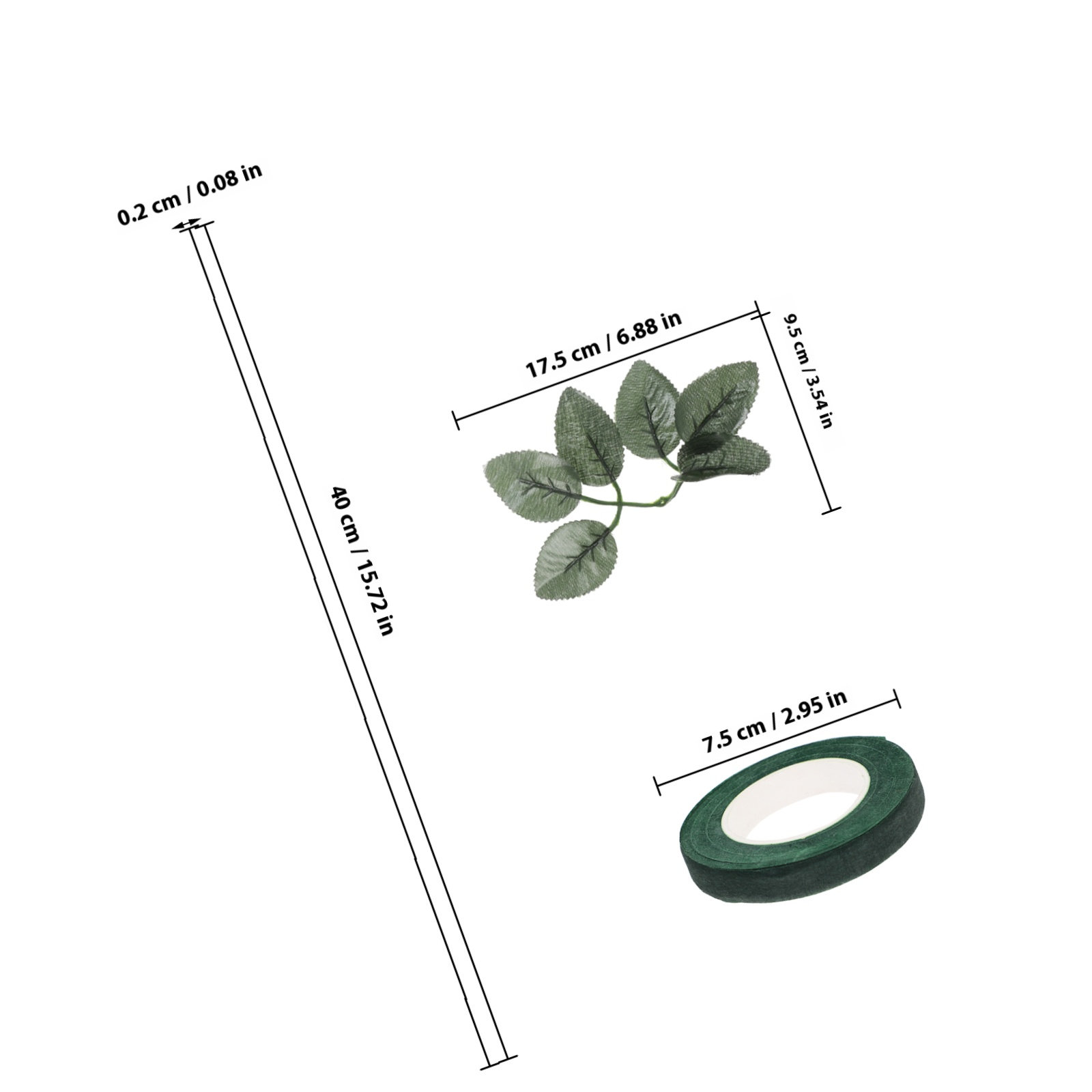 20Pcs DIY Floral Arrangement K – обзор и цена Wire Stem Florist