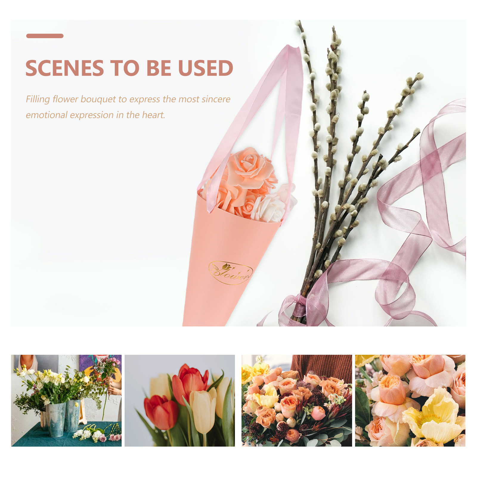 6Pcs Flower Bouquet Bags Chic  – обзор и цена Florist Supply Shop